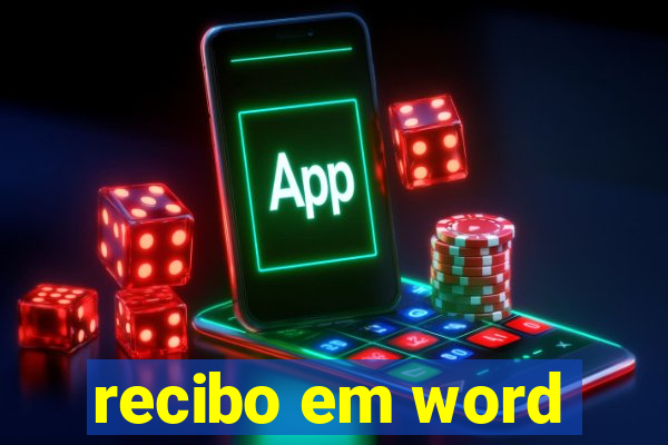 recibo em word